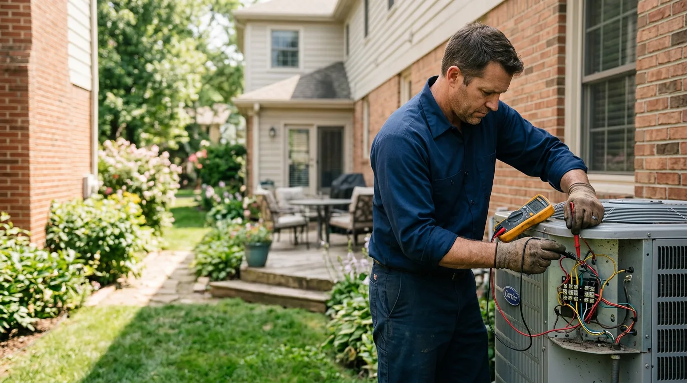HVAC technician working near Spanish Fork, UT
